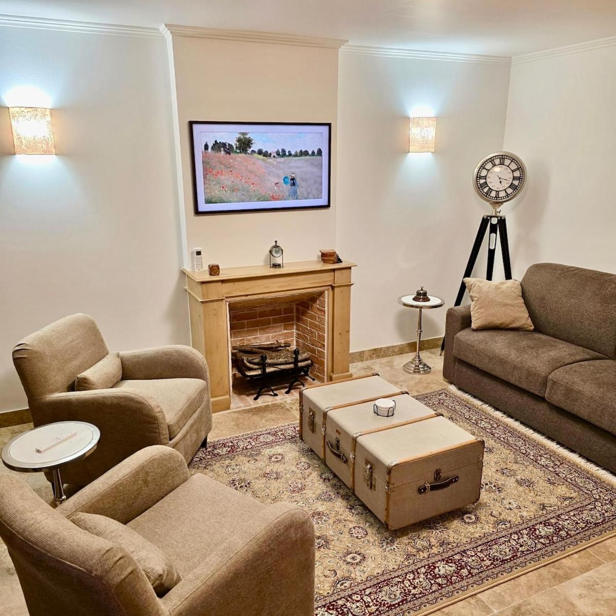 Le Cottage Maisonnette Dans Corps De Ferme Ollainville Exteriör bild